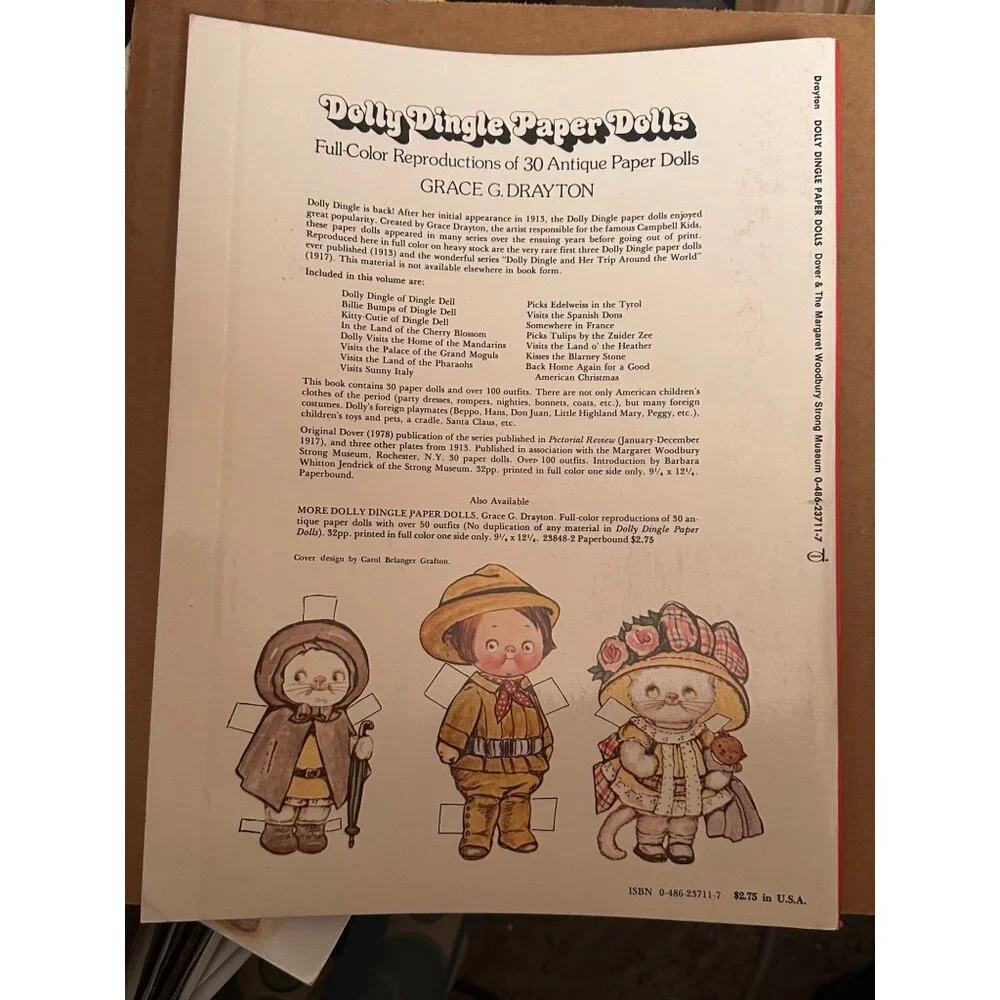 Dolly Dingle Paper Dolls Book Full-Color Grace‎ G. Drayton